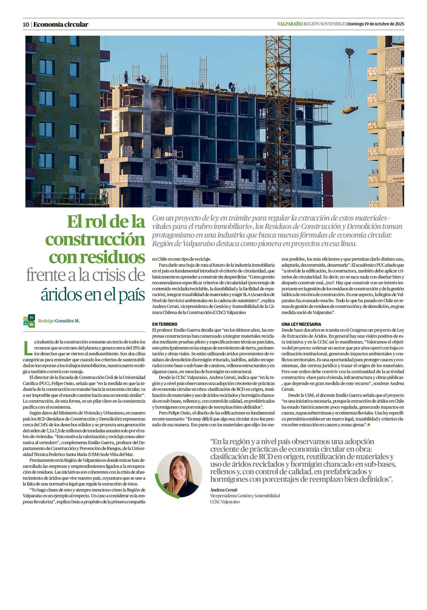 El rol de la construcción con residuos