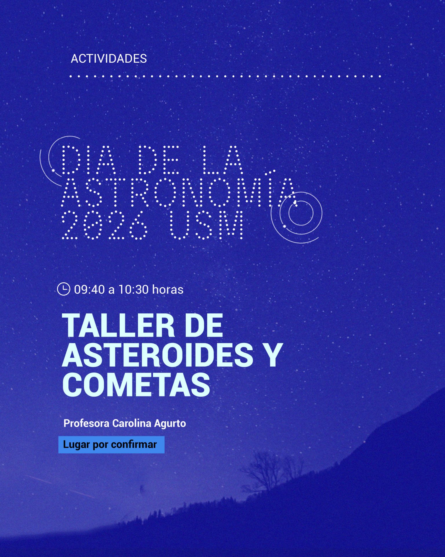 Taller de asteroides y cometas